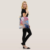 Tote Bag Marbre pastel avec élégance dorée (Sur le modèle)