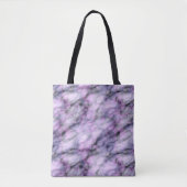 Tote Bag Marbre pourpre Abstrait (Devant)