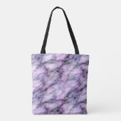 Tote Bag Marbre pourpre Abstrait (Dos)