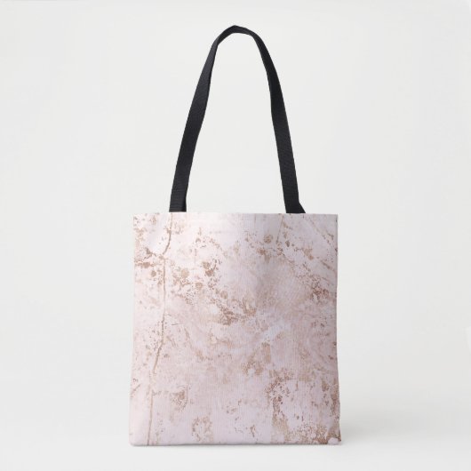 Tote Bag Marbre rose : arrière - plan de texture dorée. (Devant)