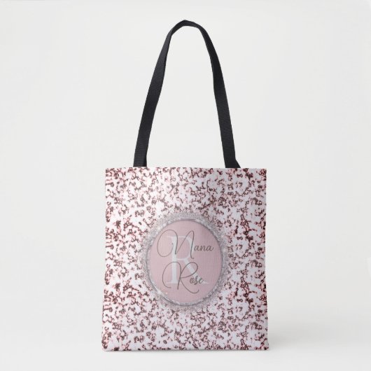 Tote Bag Marbre rose pâle (Devant)