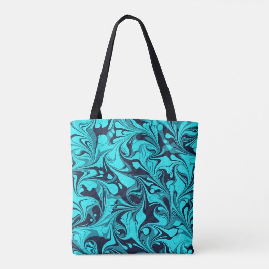 Tote Bag Marbre turquoise (Dos)