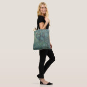 Tote Bag Marbre vert de Malachite Texture détaillée (Sur le modèle)