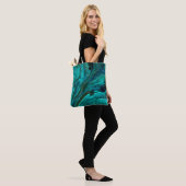 Tote Bag Marbre vert & Or : Texture luxueuse (Sur le modèle)