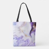 Tote Bag marbre violet Abstrait (Dos)