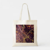 Tote Bag Marbre Violet Élégant  (Dos)