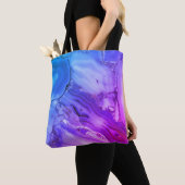 Tote Bag Marbre Violet Exotique  (De près)