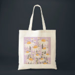 Tote Bag Marché aux fleurs Amsterdam Abstrait Retro Daisies<br><div class="desc">Marché aux fleurs Amsterdam : art floral - imprimé fleurs - pastel lilas / lavande - marguerites rétro.</div>