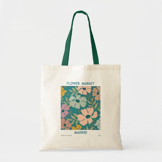 Tote Bag Marché aux fleurs Madrid Imprimer (Devant)