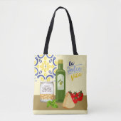 Tote Bag Marché de la vie italienne (Devant)