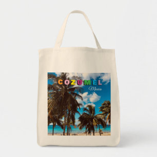 Tote Bag Marché de souvenirs de Cozumel au Mexique