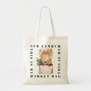 Tote Bag Marché, Épicerie Légumes Éco Fille Plante Adulte