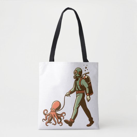 Tote Bag Marcher la pieuvre (Devant)