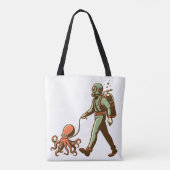 Tote Bag Marcher la pieuvre (Dos)