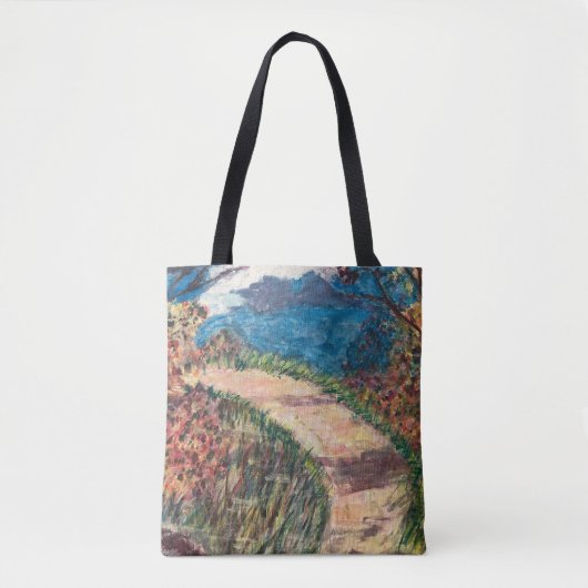 Tote Bag Marcher le long d'un chemin (Devant)