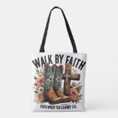 Tote Bag Marcher Par La Foi (Dos)