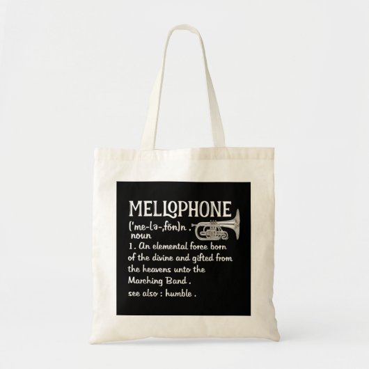 Tote Bag Marching Band Cadeaux Mellophone Chemise Mellophon (Devant)