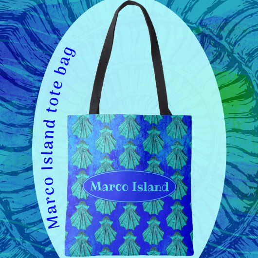 Tote Bag Marco Island Florida Sea Shell Nature Art