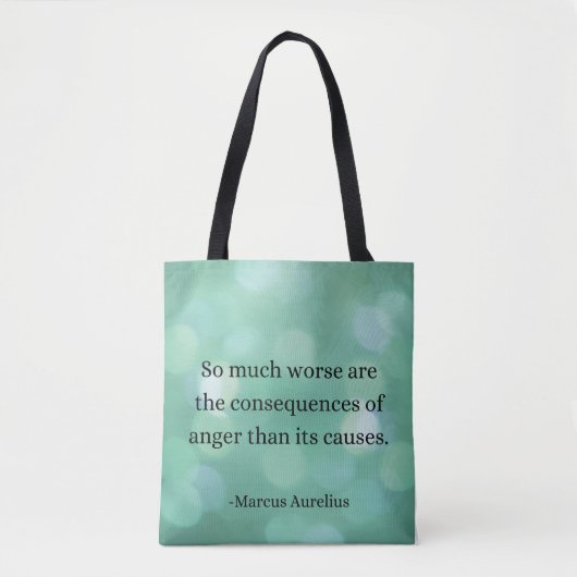 Tote Bag Marcus Aurelius : Conquérir la colère, Trouver la (Devant)