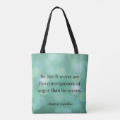 Tote Bag Marcus Aurelius : Conquérir la colère, Trouver la (Dos)