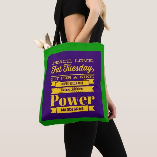 Tote Bag Mardi Gras (De près)
