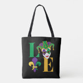 Tote Bag Mardi Gras Carnaval Jester Mask (Dos)