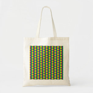 Tote Bag Mardi Gras Diamonds : Motif festif dynamique