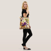 Tote Bag Mardi Gras Femme Au Milieu Du Siècle Avec Martini (Sur le modèle)