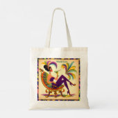 Tote Bag Mardi Gras Femme Au Milieu Du Siècle Avec Martini (Dos)