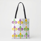 Tote Bag Mardi Gras Fleur de Lis (Devant)