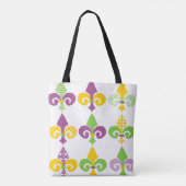 Tote Bag Mardi Gras Fleur de Lis (Dos)