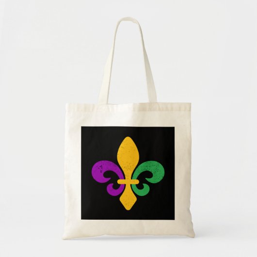 Tote Bag Mardi Gras Fleur De Lis (Devant)
