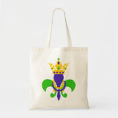 Tote Bag Mardi Gras Fleur de Lis (Devant)