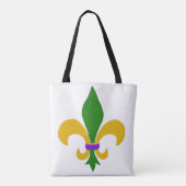 Tote Bag Mardi Gras Fleur de Lis (Dos)