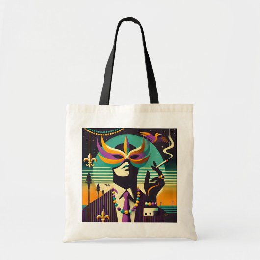 Tote Bag Mardi Gras L'Homme Fumeur (Devant)