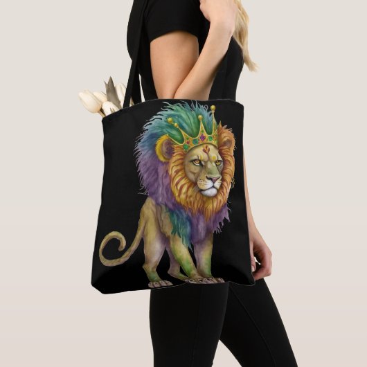 TOTE BAG MARDI GRAS LION (De près)