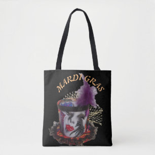 Tote Bag Mardi Gras Masque coloré