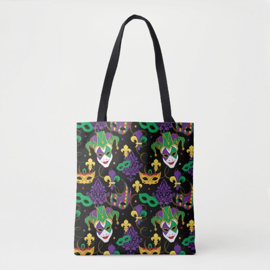 Tote Bag Mardi Gras Patterned (Devant)