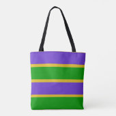 Tote Bag Mardi Gras Stripes (Dos)