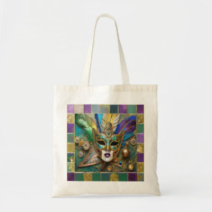 Tote Bag Mardi Gras Troisième Oeil Gold Céramique Masque