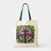 Tote Bag Mardi Gras Vitrail Fleur de lis (Dos)