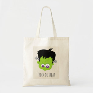 Tote Bag Mare Green Frankenstein Monster face Halloween
