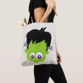 Tote Bag Mare Green Frankenstein Monster face Halloween (De près)