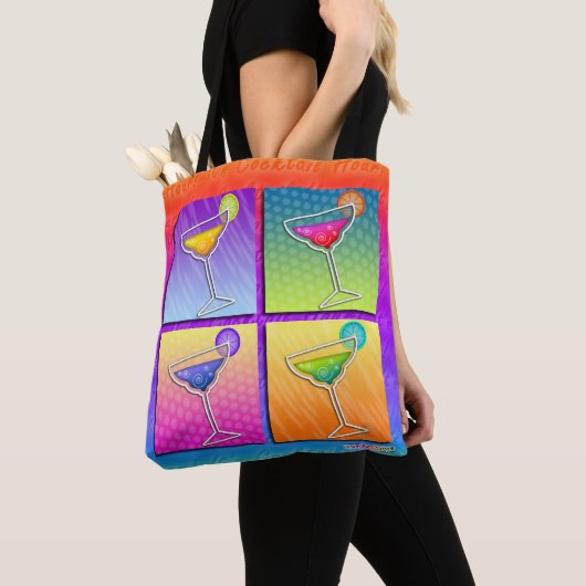 TOTE BAG MARGARITAS D'ART DE POP (De près)