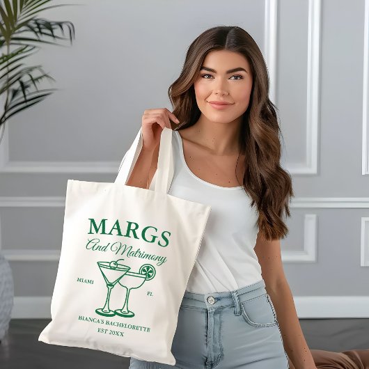 Tote Bag Marges et Matrimony Beach Bachelorette party