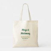 Tote Bag Margs et matrimone ajouter nom date enterrement de (Dos)