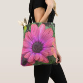 Tote Bag Marguerite Rose Violet (De près)