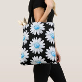 Tote Bag Marguerites à points bleus (De près)
