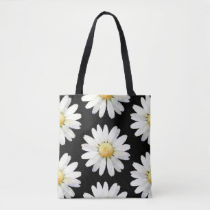 Tote Bag Marguerites à points jaunes