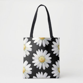 Tote Bag Marguerites à points jaunes